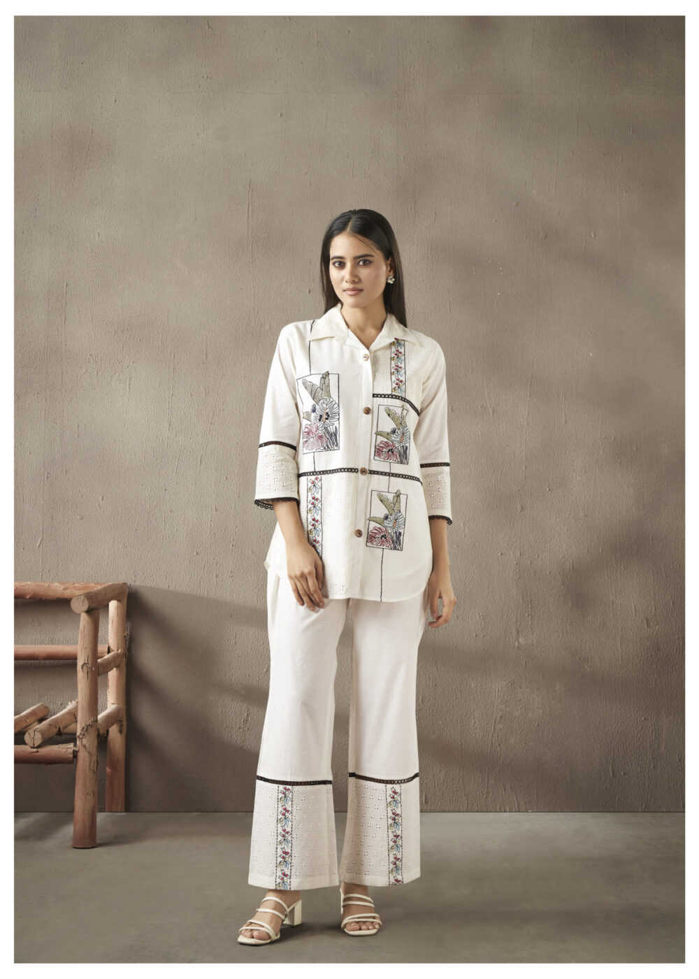 Ivory Bloom Co-ord Set